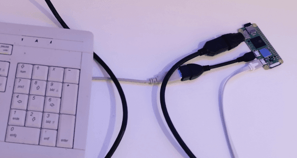 Raspberry Pi Zero 2 W an Tastatur