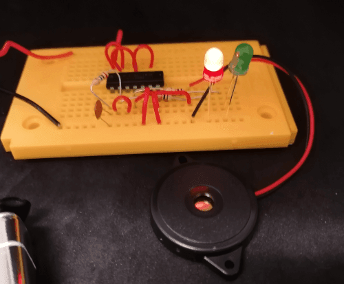 rote LED aktiviert - Schaltung