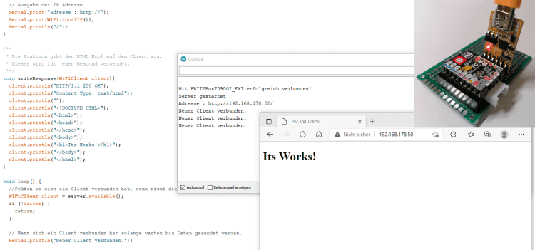 einfacher Webserver am M5Stamp Pico Mate