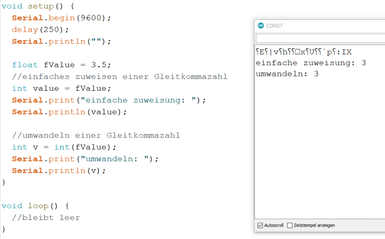 Umwandeln von Zahlen