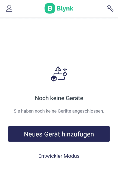 Blynk IoT - neues Gerät erstellen