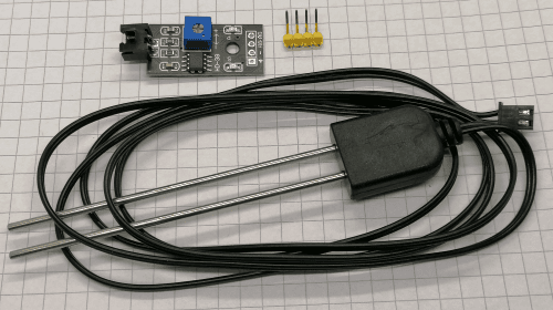 Bodenfeuchtesensor mit Metallstäben