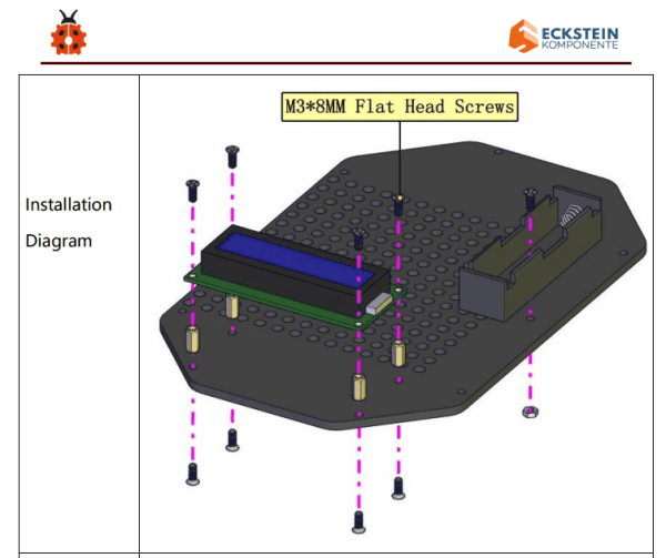 Aufbauschritt aus der Aufbauanleitung zum Solar Tracking Kit