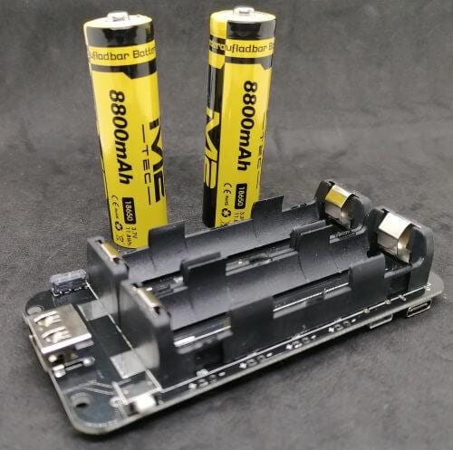 Batterieshield für LiPo 18650 Batterien