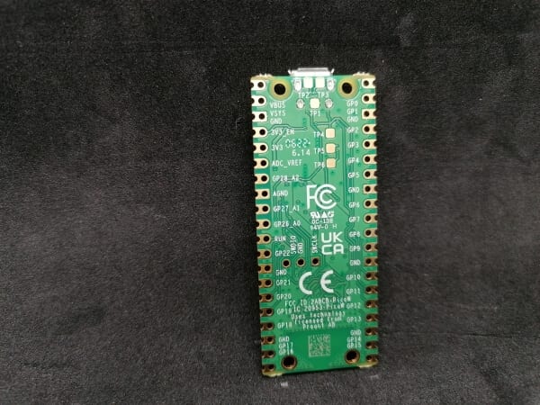 Rückseite des Raspberry Pi Pico W
