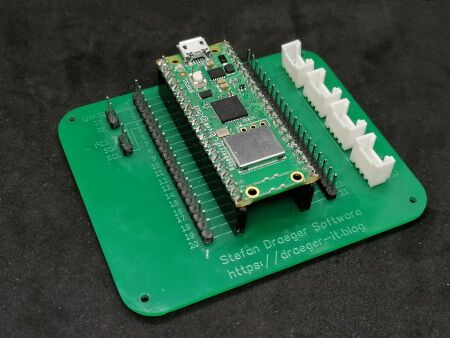 Raspberry Pi Pico W auf DIY Expansionboard
