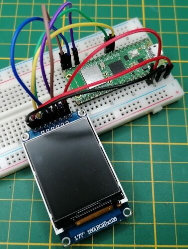 Schaltung - RP2040 mit TFT Display