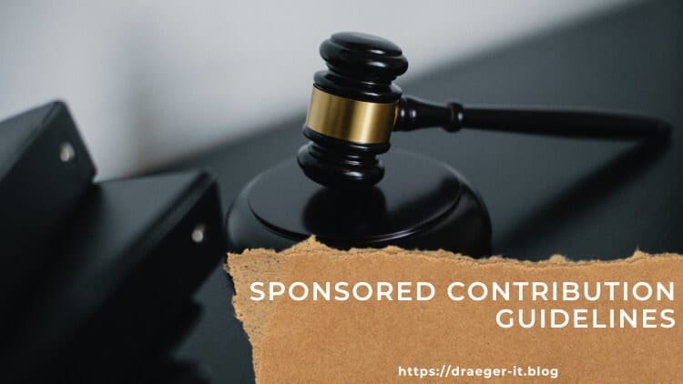 Sponsored Contribution Guidelines