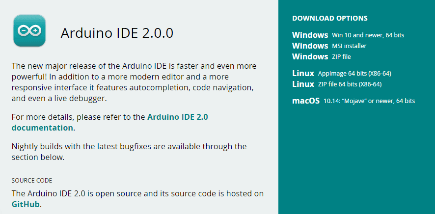 choose version to download