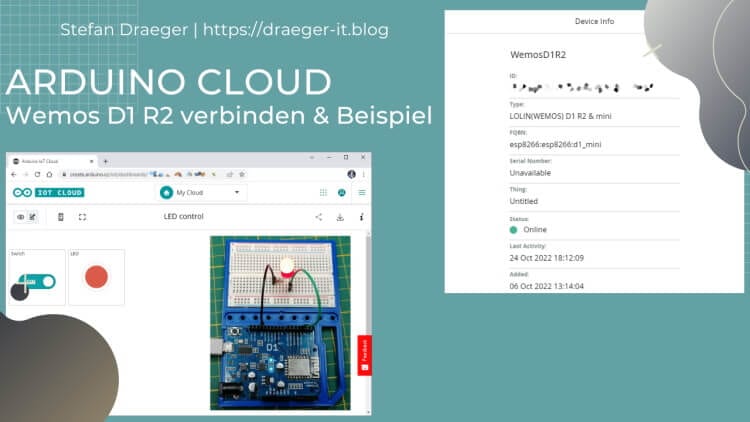 Wemos D1 R2 mit der Arduino Cloud verbinden