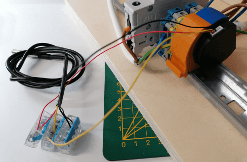 kleine Schaltung mit Shelly 1 und Temperatur Addon