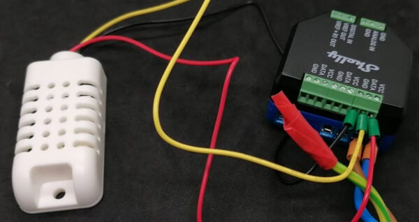 Shelly Plus 1 mit AddOn & DHT22 Sensor