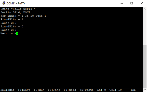 Code ohne Syntax Highlighting
