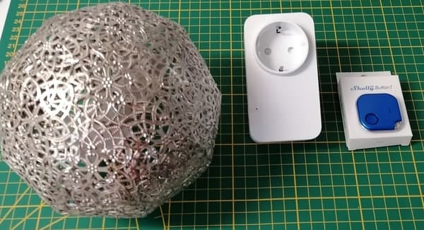 Shelly Blu Button, Alexa Smart Plug & Lampe