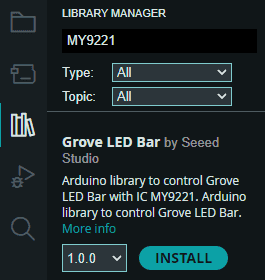 Bibliothek für Grove LED Bar v2 von Seeed Studio