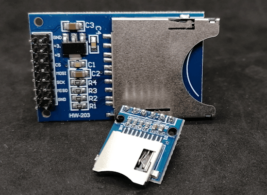 Varianten des SD-Card Modules für den Arduino, ESP32 & Raspberry Pi