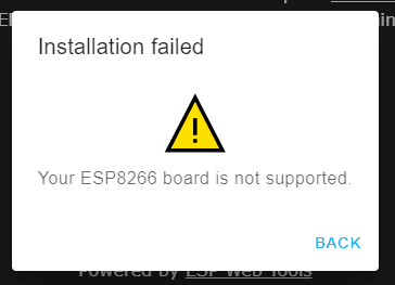Wemos D1 Mini mit ESP8266 wird nicht unterstützt