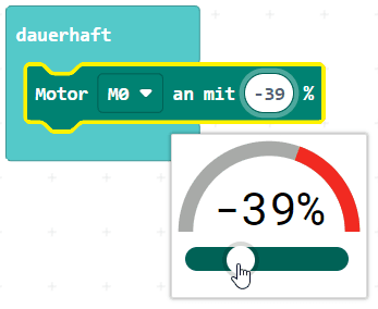 Calliope Mini - MakeCode - Motor rückwärtsfahren