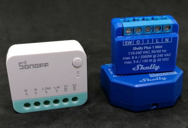 smarte Schalter von Sonoff & Shelly