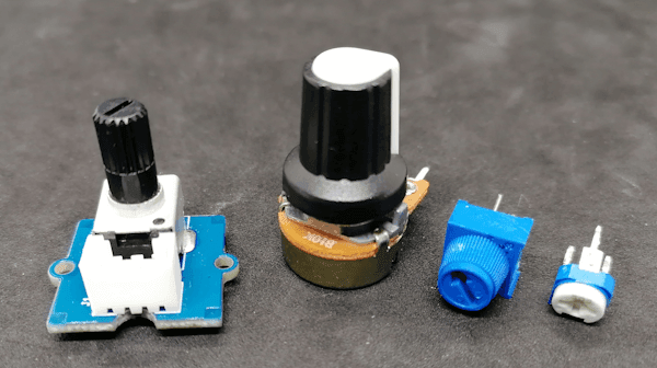 verschiedene Drehpotentiometer