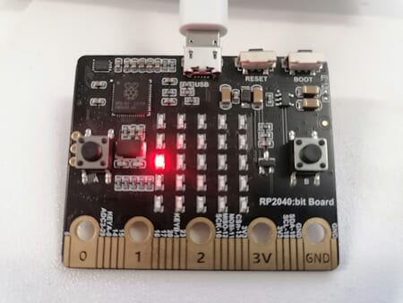 aktive LED auf der Matrix des RP2040:bit