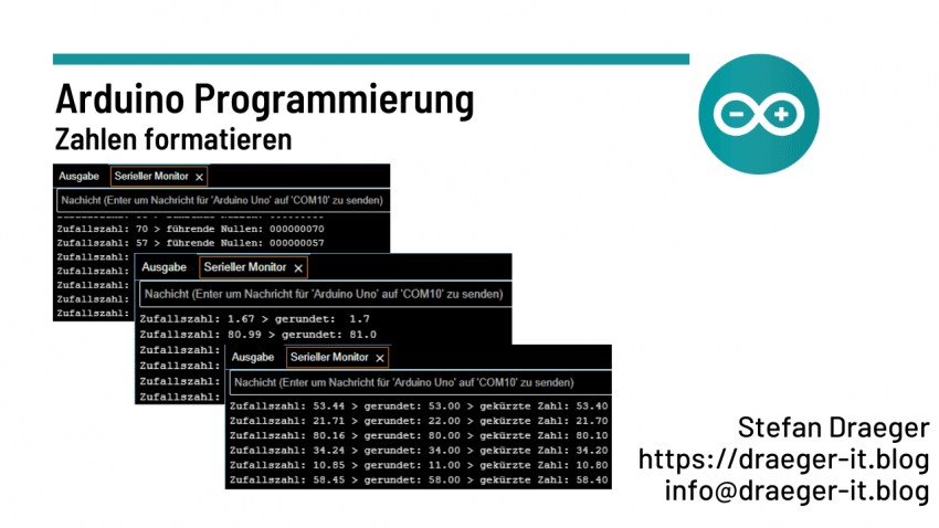 Arduino Programmierung: Zahlen formatieren