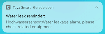 Pushbenachrichtigung -Tuya Smart App