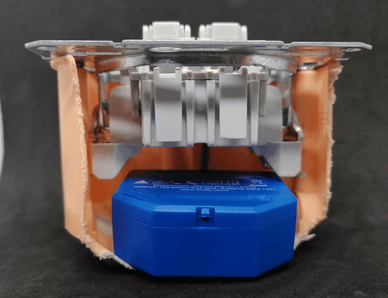 Shelly Plus 1 with switch in a cavity box