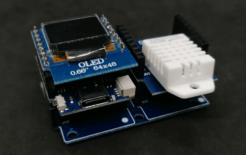 Wemos D1 Mini mit OLED Display & DHT22 Sensor