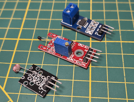 analoge Sensoren auf Platine