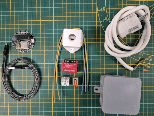 Bauteile - Shelly & AZ-Visual zum steuern eines Luftentfeuchters