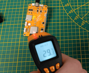 Temperatur des LowNerd v1.0 nach 3h betrieb