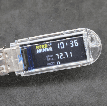 NerdMiner - LilyGO T-Dongle S3