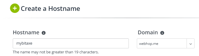 Aufbau der Adresse für das Gerät