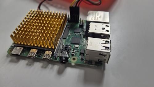 Raspberry Pi 4B mit passiven Kühlkörper