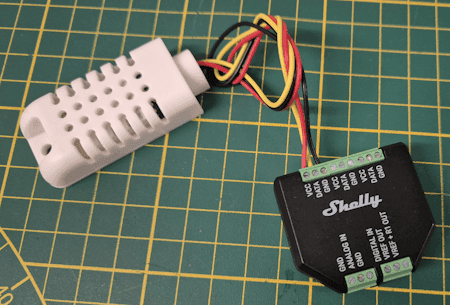 Shelly AddOn mit DHT22 Sensor