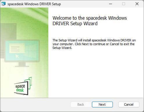Install - SpaceDesk - Step1