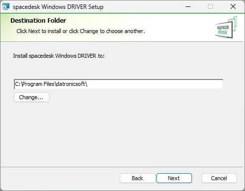 Install - SpaceDesk - Step3