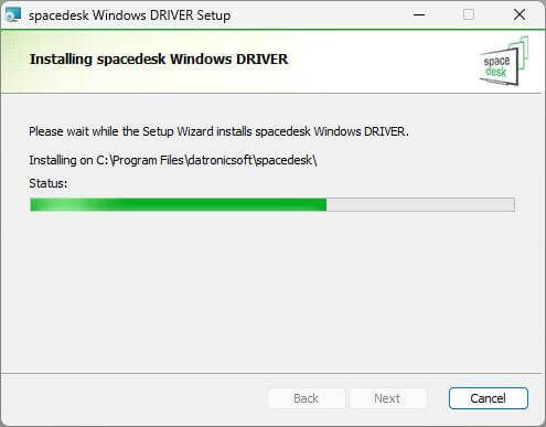 Install - SpaceDesk - Step6