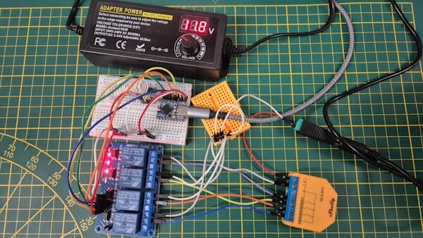 Schaltung - Shelly i4 DC mit Relais Modul und ESP32-S3-Zero