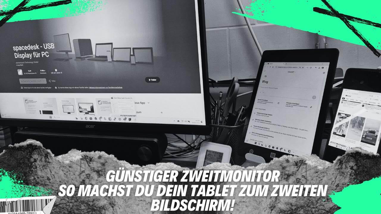 SpaceDesk für einen günstigen Zwweitbildschirm einrichten