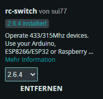 Bibliothek rc-switch