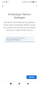 Matter install Shelly Gen4 - Step12