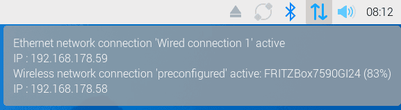 RaspberryPi IP-Adresse Anzeigen