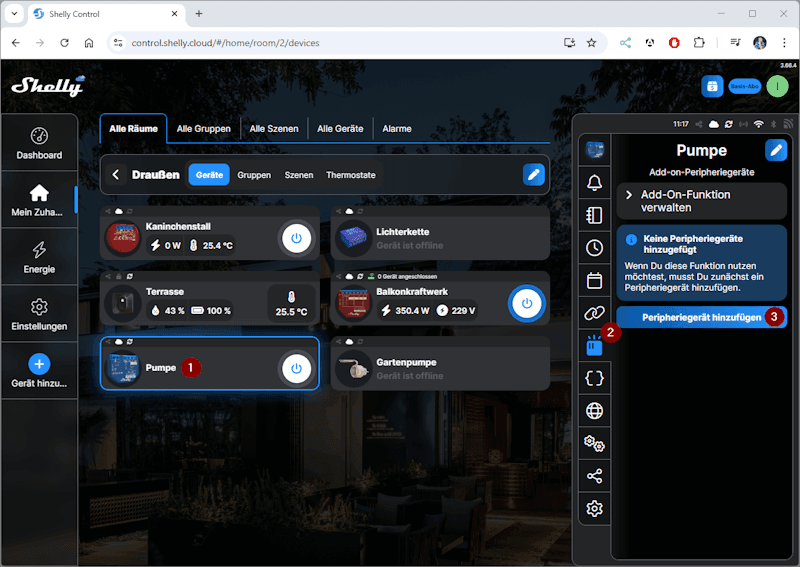 Shelly + Schwimmschalter - Step1