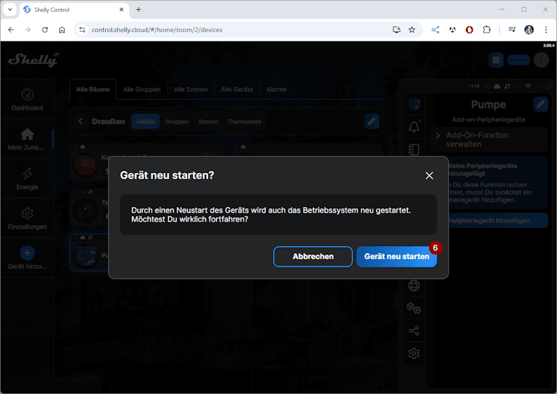 Shelly + Schwimmschalter - Step3