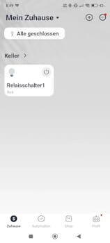 Einrichten eines SwitchBot Gerätes - Gerät AUS