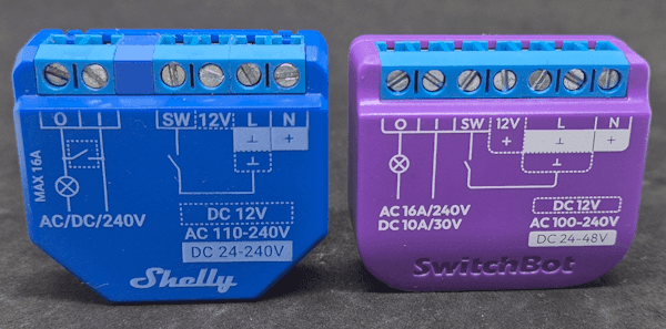 Shelly 1 Gen2 und SwitchBot Relais Switch 1