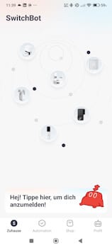 SwitchBot - Konto einrichten - Step1