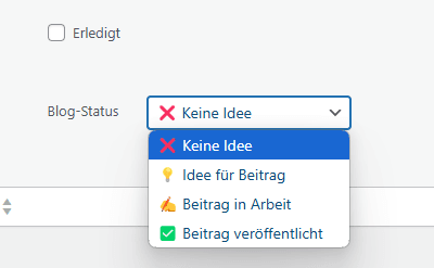 setzen eines Status am Ticket